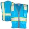 Dome75 Hi-Vis Safety Vest SM/MD Class Non-ANSI/Enhanced Visibility , Zipper 6 Pockets, 2 Mic Tab DV2183 - alternate 1