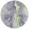 Homeroots 8' Lavender And Lime Green Round Abstract Washable Indoor Outdoor Area Rug 618516 - alternate 2