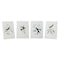 Homeroots Set of Four White Hummingbird Art, 4PK 516350 - alternate 2