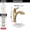 Delta Dorval: Single Handle Bathroom Faucet 556-CZLPU-DST - alternate 2