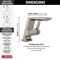 Delta Pivotal Single Handle Bathroom Faucet 599-SS-PR-MPU-DST - alternate 2
