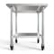 Koolmore 30'' x 30'' 18-Gauge 304 Stainless Steel Commercial Work Table with Casters CT3030-18C - alternate 2