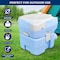 Serenelife 5.3 Gal Portable Camping Toilet For Adults, 100+ Flushes Porta Potty Camp Toilet with Phone Holder SLCATL380 - alternate 3