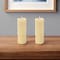 Homeroots Set of Two Beige Flameless Votive Candle, 2PK 517664 - alternate 3