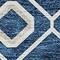 Homeroots 9' X 12' Navy Blue Ivory And Peach Geometric Washable Indoor Outdoor Area Rug 612206 - alternate 2