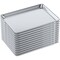 Amgood 13 in. x 18 in. 19 Gauge Half Size Aluminum Bun / Sheet Pan, 12PK SBP-19G-1813-12PK-Z - alternate 1