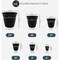 Hc Companies Eclipse 10'' Black Planter with Saucer ECA10000G18 - alternate 3