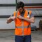 Dome75 Hi-Vis Safety Vest SM/MD Class ANSI/ISEA 107-2020 Class 2 , Zippered Front Closure 2 Pockets DV1221 - alternate 2