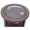 Leisuremod Walbrooke Brown Patio Round Tank Holder with Slats Design, Brown WHS24BR - alternate 2