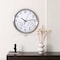 Clockswise 14-inch Non-Ticking Quartz Wall Clock with Thermometer & Hygrometer - Battery Operated QI004747.SI.14 - alternate 2
