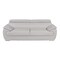 Homeroots 86" Light Gray Top Grain Leather Sofa 721566 - alternate 1