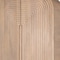 Homeroots 72" Natural Solid Wood Textured Door Arched Cabinet With Four Doors 611051 - alternate 3