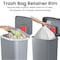 Hls Commercial 13.2 Gallon / 50 Liter Step Pedal Commercial Trash Can Gray Plastic HLSPL13GGP - alternate 2