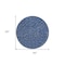 Homeroots 8' Navy Blue Gray And Ivory Round Polka Dot Washable Indoor Outdoor Area Rug 599060 - alternate 2