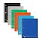 Roaring Spring Subject Wirebound Notebooks, 11"x9", 200 sht, 5 Pkt, College Ruled w/margin, Asstd. Colors, PK12 11295cs - alternate 2