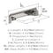 Amerock Haven 3 inch or 3-3/4 inch (76mm or 96mm) Center-to-Center Satin Nickel Cabinet Cup Pull, 10PK 10VMP37180G10 - alternate 2