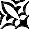 Andova Tiles Luv Ti'amo Black and White 8-in Encaustic Matte Porcelain Wall & Floor Tile ANDLUV452 - alternate 1
