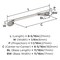 Amerock Ravino 6-5/16 inch (160mm) Center-to-Center Satin Nickel Cabinet Pull, 25PK 25VMP21938G10 - alternate 2