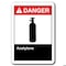Signmission 10 in Height, Plastic, ANSI-710DS Acetylene, ANSI-710DS Acetylene ANSI-710DS Acetylene - alternate 2