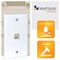 Newhouse Hardware Quickport 1-Port Wall Plate White, 5PK QP1-WH-05 - alternate 3