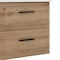 Homeroots 24" Natural Wood Floating Bathroom Vanity With White Sink And Two Drawers 624195 - alternate 2