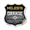 Signmission Miles's Garage I Can Fix Everything But Stupid, 12 Inch X 12 Inch, Vinyl Decal SHI-D-12-490-MILES - alternate 1