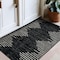 World Rug Gallery Bohemian Stripe Stain Resistant Area Rug 2 ft 7 in x 4 ft Black 385BLACK27X4 - alternate 2