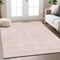 Homeroots 5' X 8' Pink And Gray Geometric Washable Indoor Outdoor Area Rug 594408 - alternate 3