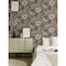 A-Street Prints Victoria Blue Floral Nouveau Wallpaper 2999-13108 - alternate 2