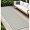 Homeroots 10' Cream and Beige Geometric Distressed Indoor Outdoor Runner Rug 558813 - alternate 1