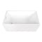 Kingston Brass 51" Acrylic Rectangular Double Ended Freestanding Tub with Drain, Glossy White/Polished Brass VTSQ512823C412 - alternate 1
