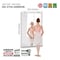 Fab Glass And Mirror Safety-Backed Gym Mirror 1/4in Thick | 47.5x31.5 Wall-Mounted Tempered Glass | Full Body Mirrors GM48x32 - alternate 2