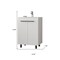 Homeroots 24" White Wood Freestanding Bathroom Vanity With Sink And Medicine Cabinet With Mirror 546363 - alternate 3