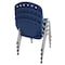 Regency Rico Classroom Training Stack Chair Armless, Navy Blue, 4PK 305-NV-4PK - alternate 2