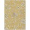 Homeroots 3' X 5' Gold Beige And Fern Green Floral Washable Indoor Outdoor Area Rug 589464 - alternate 3