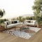 Homeroots 6' X 9' Ivory Green And Blue Indoor Outdoor Area Rug 527606 - alternate 3