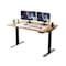 Homeroots 60" Adjustable Brown and Black Standing Desk 397743 - alternate 2
