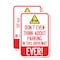 Signmission Do Not Think About Parking in This Driveway, Ever with , 18'' X 24'', Heavy Gauge Aluminum, 2PK A-1824-2PACK-24141 - alternate 1