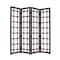 Homeroots 84" Brown Folding Four Panel Screen Room Divider 274878 - alternate 1