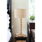 Homeroots 28" Brown Solid Wood Candlestick Table Lamp With Off White Drum Shade 524632 - alternate 2