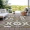 Homeroots 3' X 5' Brown Beige And Taupe Medallion Washable Indoor Outdoor Area Rug 589596 - alternate 2