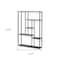 Homeroots 39" Black Metal Wall Mounted Tiered Shelf 608664 - alternate 3