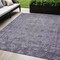 Homeroots 5' X 8' Purple Oriental Washable Indoor Outdoor Area Rug 607573 - alternate 1
