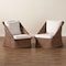 Bali & Pari Derris Bohemian Peanut Brown Braided Rattan 2-Piece Arm Chair Set 256-14077-14077-ZORO - alternate 3