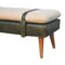 Homeroots 35in Brown Boucle and Solid Wood Upholstered Storage Bench With Cabinet 717468 - alternate 2