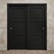 Sartodoors Sliding Closet Bypass Doors 48 x 96 inches, Ego 5010 Painted Black Oak, Rails Hardware Set, Wood EGO5010DBD-CHK-4896 - alternate 3