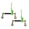 Mytee Products 5/16in-3/8in Hi-Viz Green Quick Ratchet Chain Binder w/ Folding Handle 7,100 lbs, 2PK CBRS-FH56x2 - alternate 1