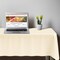 Smarty Had A Party 54 x 108 Ivory Rectangular Disposable Plastic Tablecloths 96 Tablecloths, 96PK 813270-IV-CASE - alternate 2