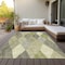 Homeroots 3' X 5' Olive Green Gray And Ivory Argyle Washable Indoor Outdoor Area Rug 613711 - alternate 2
