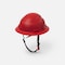 Ironwear Type 2 Class C Vented Full Brim Safety Helmet w/ Chin Strap, Red 3969-R - alternate 2